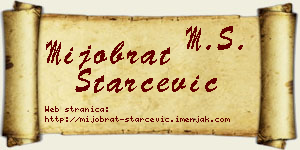 Mijobrat Starčević vizit kartica